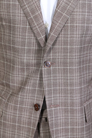 Isaia Grey Checked Wool Suit