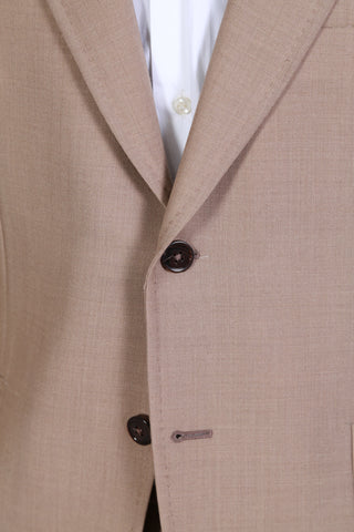 Isaia Light-Mauve Solid Wool Suit