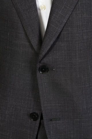 Isaia Dark-Grey Birdseye Wool Suit
