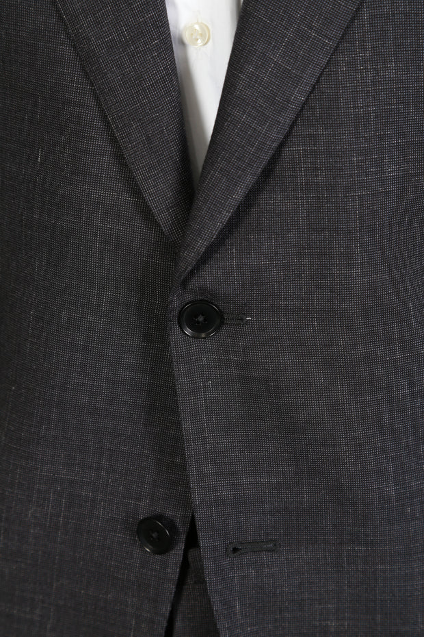 Isaia Dark-Grey Wool Suit