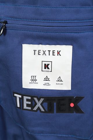 Kired by Kiton Blue Solid Cashmere Jacket