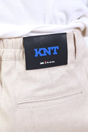 KNT by Kiton Cream Cargo Pants