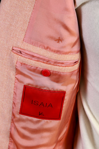 Isaia Flamingo Pink Solid Jacket