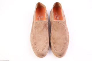 Andrea Ventura Firenze Tan Suede Loafers