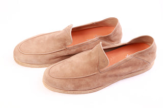 Andrea Ventura Firenze Tan Suede Loafers