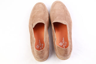 Andrea Ventura Firenze Tan Suede Loafers