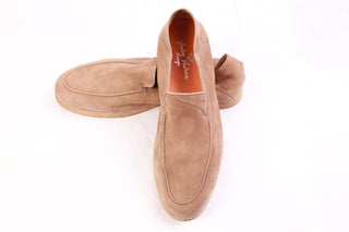 Andrea Ventura Firenze Tan Suede Loafers