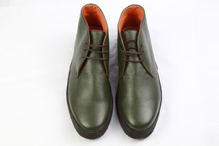 Andrea Ventura Deer Leather Lace-Up Desert Boots