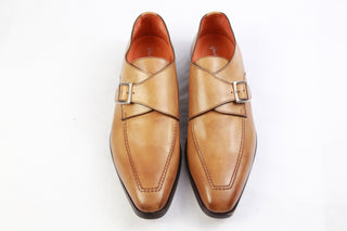 Andrea Ventura Light-Brown Leather Dress Shoes