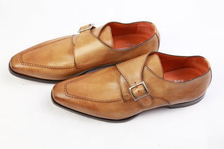 Andrea Ventura Light-Brown Leather Dress Shoes
