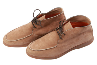 Andrea Ventura Suede Sailor Lace-Up Loafers