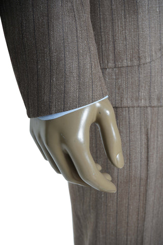 Isaia Pinstripe Wool-Silk-Linen Suit