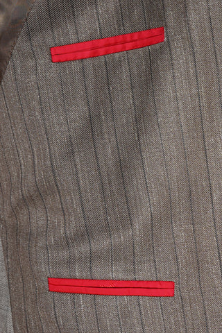 Isaia Pinstripe Wool-Silk-Linen Suit