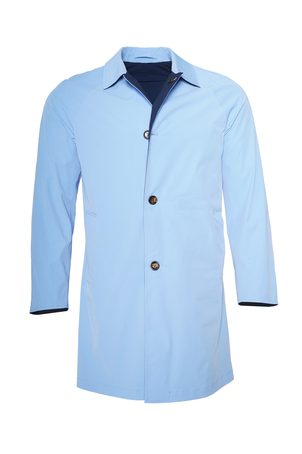 Kired Kim Solid Nylon Reversible Button Up Overcoat – Riflessi