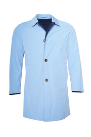Kired Kim Solid Nylon Reversible Button Up Overcoat