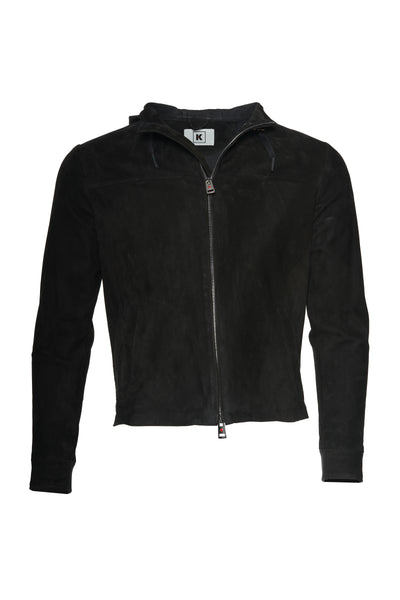 [最終値下げ]Hooded Jacket Black Kired Olek 1 Lambskin Hooded Zip-Up Light-Jacket – Riflessi
