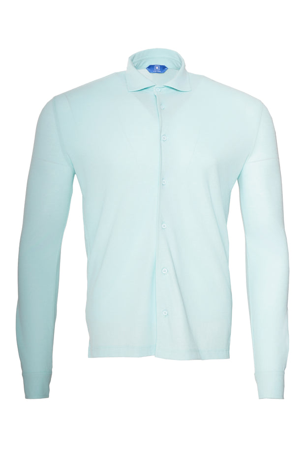 Kired CAPRI Long Sleeve Full Button Polo Shirt