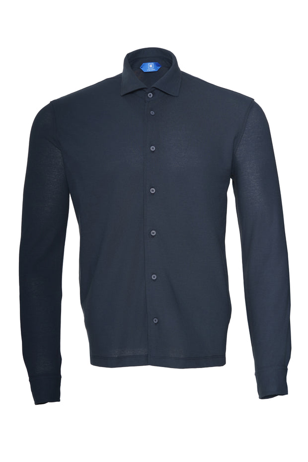 Kired CAPRI Long Sleeve Full Button Polo Shirt