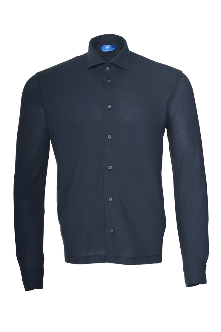Kired CAPRI Long Sleeve Full Button Polo Shirt
