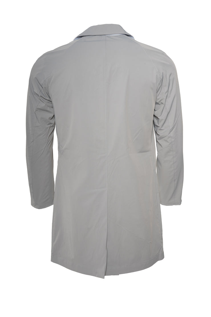 Kired Kim Solid Nylon Reversible Button Up Overcoat