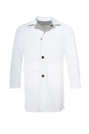 Kired Kim Solid Nylon Reversible Button Up Overcoat