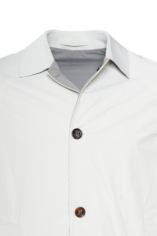 Kired Kim Solid Nylon Reversible Button Up Overcoat