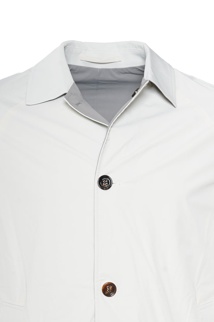 Kired Kim Solid Nylon Reversible Button Up Overcoat
