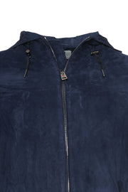 Kired Olek 1 Solid Suede Hooded Zip-Up Light-Jacket