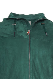 Kired Olek 1 Solid Suede Hooded Zip-Up Light-Jacket