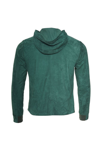 Kired Olek 1 Solid Suede Hooded Zip-Up Light-Jacket
