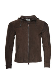 Kired Olek 1 Solid Suede Hooded Zip-Up Light-Jacket