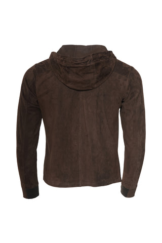 Kired Olek 1 Solid Suede Hooded Zip-Up Light-Jacket