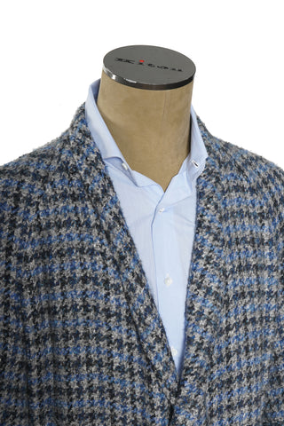 Kiton Woven Virgin Wool Button Down Overcoat
