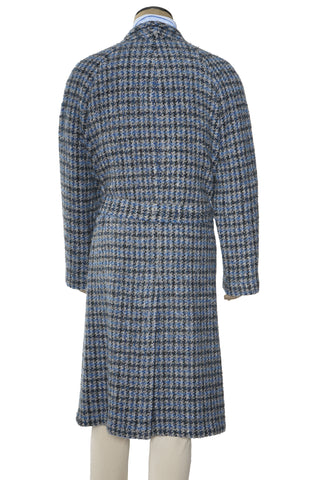 Kiton Woven Virgin Wool Button Down Overcoat