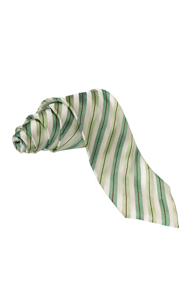 Pal Zileri Diagonal Double Pinstripe Silk Tie