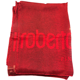 Roberto Cavalli Python Print Silk Scarf