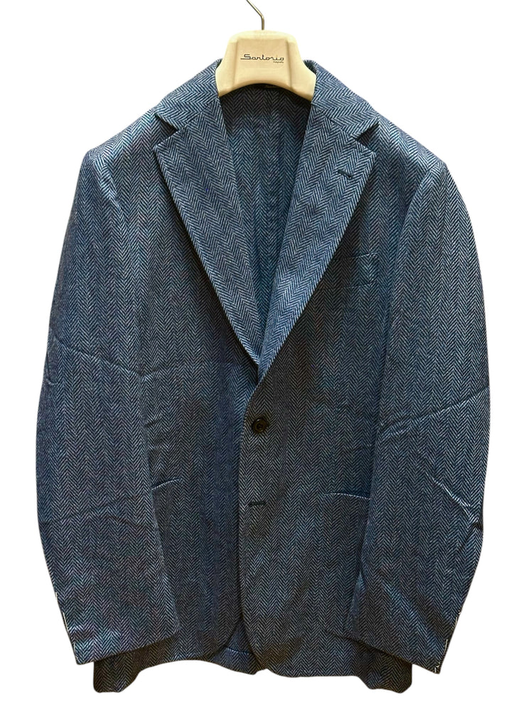 Sartorio Herringbone Virgin Wool Sport Jacket