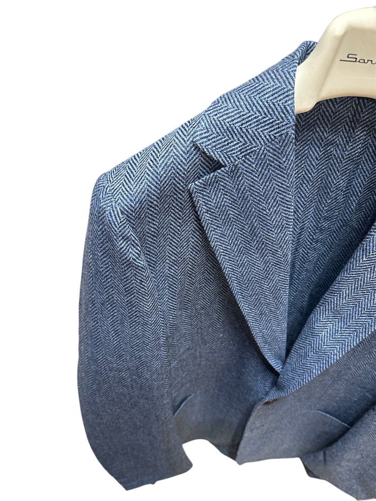 Sartorio Herringbone Virgin Wool Sport Jacket