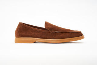 Andrea Ventura Suede Slip-On Loafers w/ Rubber Sole