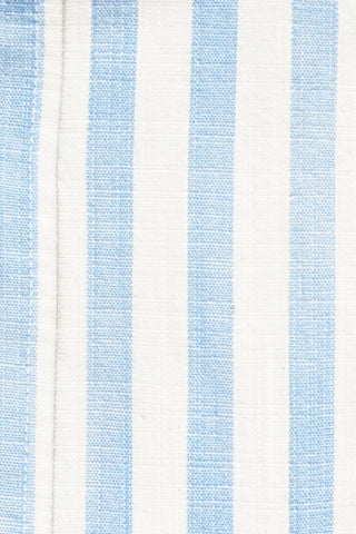 Sartorio Jumbo Pinstripe Denim Snap Button Cotton Overshirt