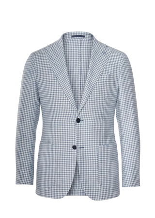 Checkered blazer on a white background