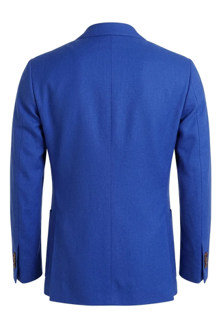 Back of blue blazer 