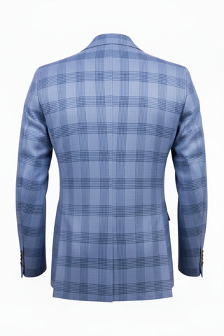 Sartorio Virgin Wool-Silk Checked Sport Jacket