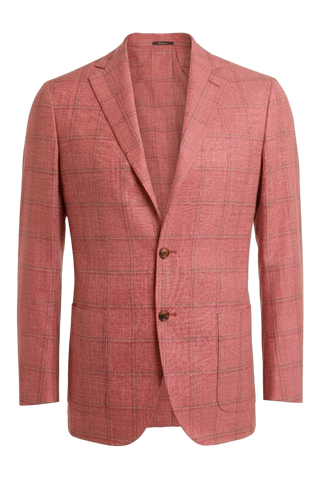 Red windowpane sport jacket 