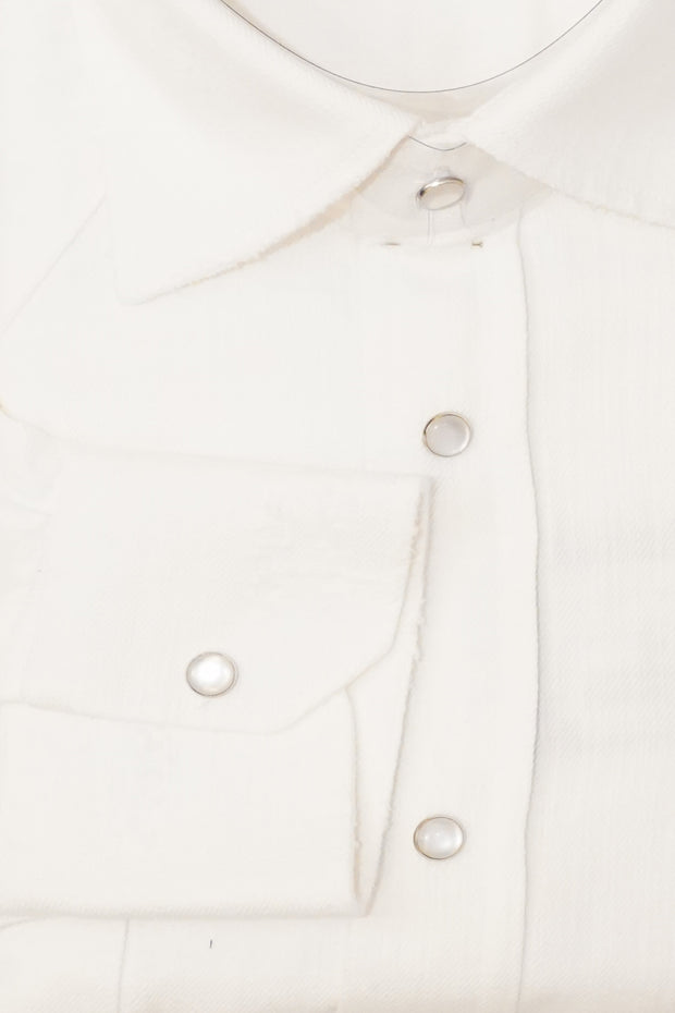 Sartorio Denim Snap Button Cotton Shirt