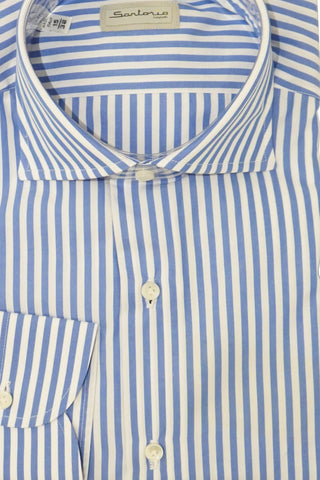 Sartorio Jumbo Pinstripe Cotton Dress Shirt