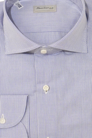 Sartorio Micro Box Check Cotton Dress Shirt