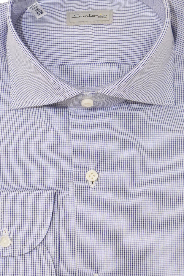 Sartorio Micro Box Check Cotton Dress Shirt