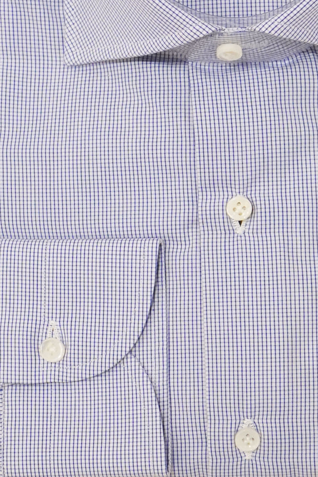 Sartorio Micro Box Check Cotton Dress Shirt