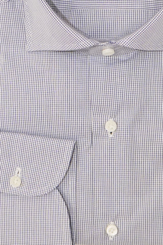 Sartorio Micro Box Check Cotton Dress Shirt